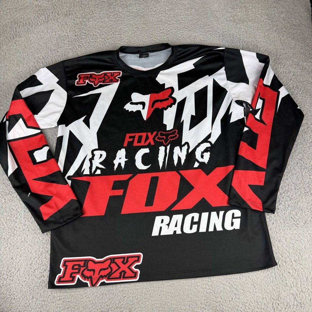 Fox Racing Jersey All Over Print Y2k Men's Size‎ Xl Moto